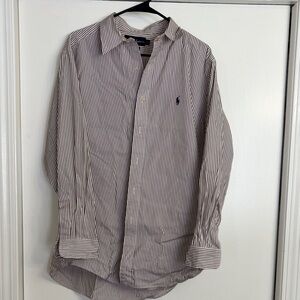 Ralph Lauren Black and White Striped Shirt